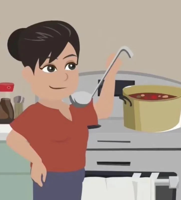 印傭在家中做飯