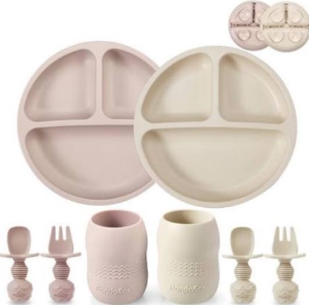 PandaEar Silicone Baby Feeding Set