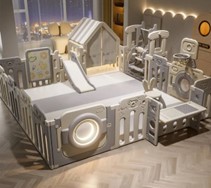 Baby Playpen Activity Center with Game Panel